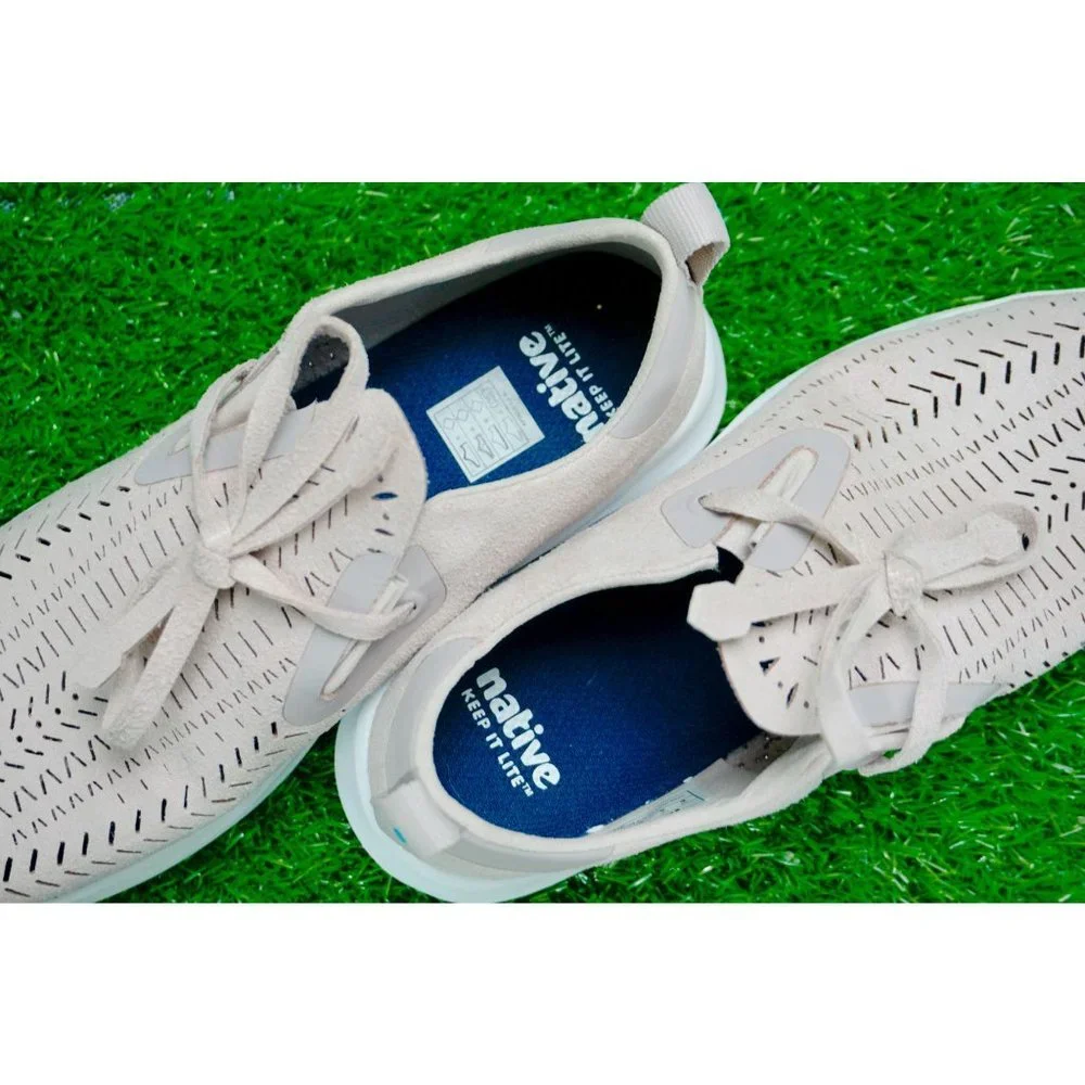 Native Pink Suede Sneakers - Women's 6
